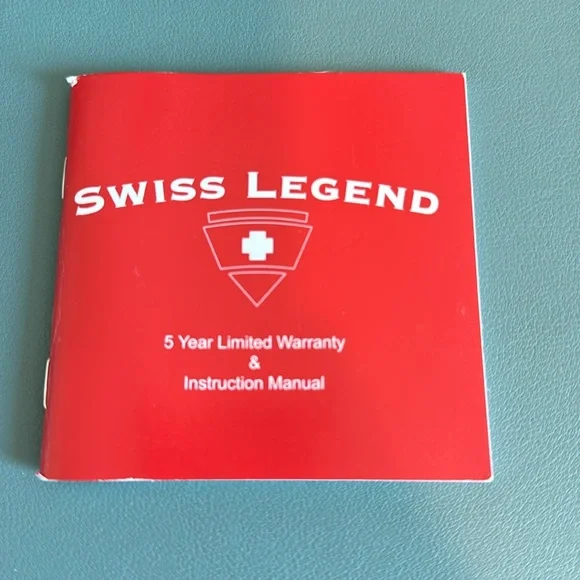Swiss Legend, Neptune, white and rose gold watch. Has instruction manual.